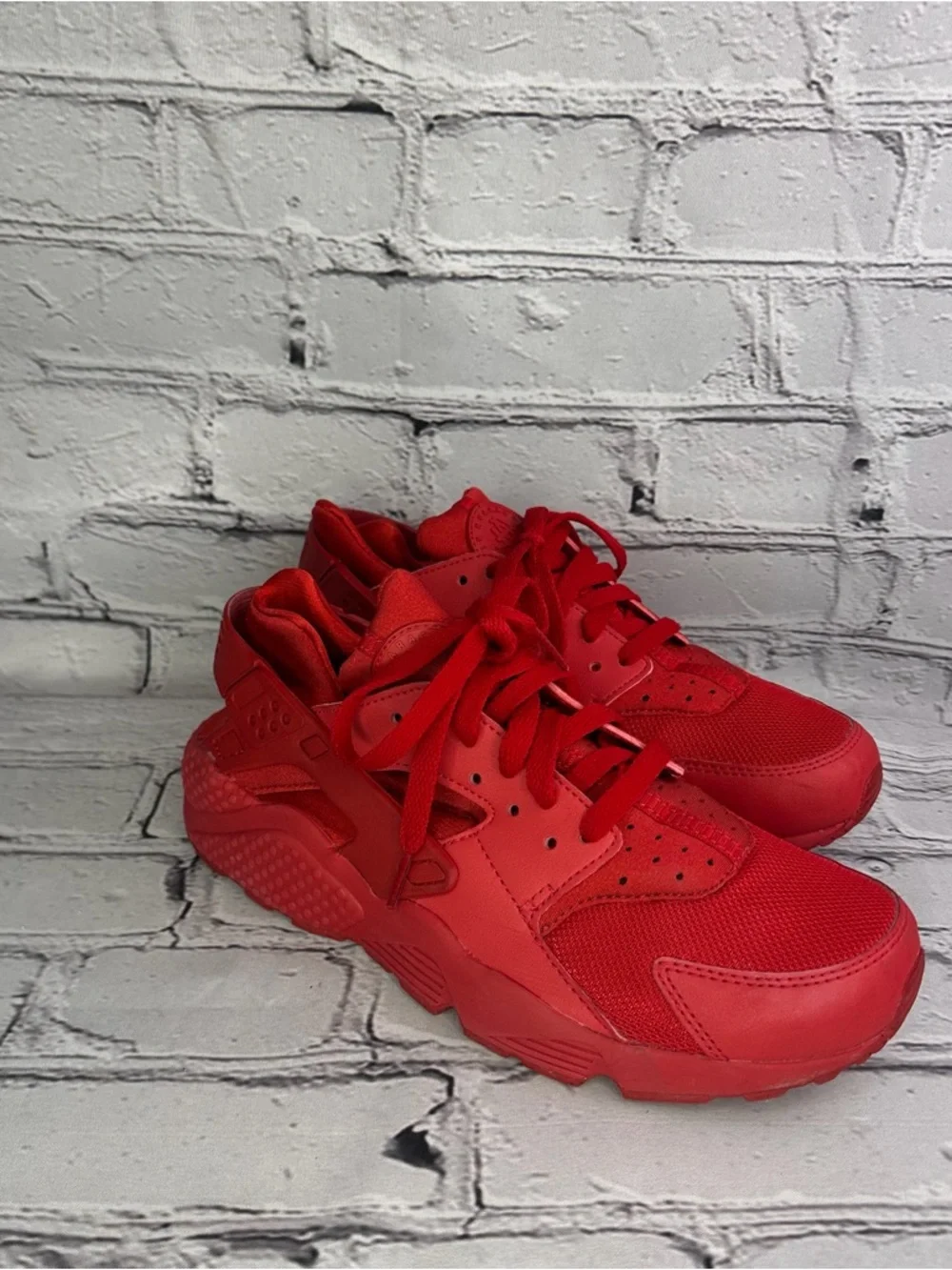 Nike Air Huarache Women’s All-Red Athletic Sneakers